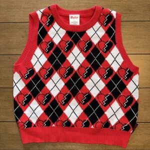 Disney Descendants Girls XL 14/16 THE RISE OF THE RED Sweater Vest Queen Hearts